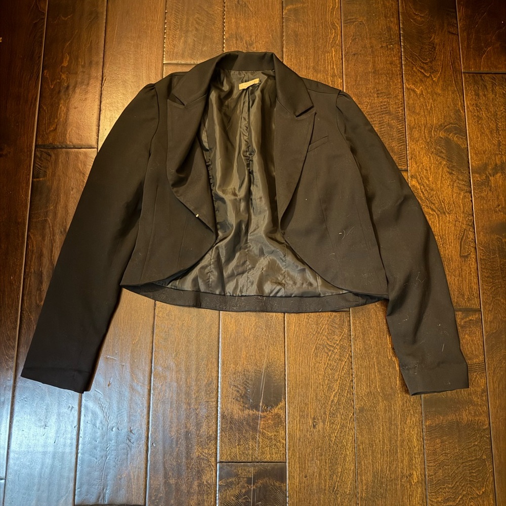 Black Women's Cropped Jacket